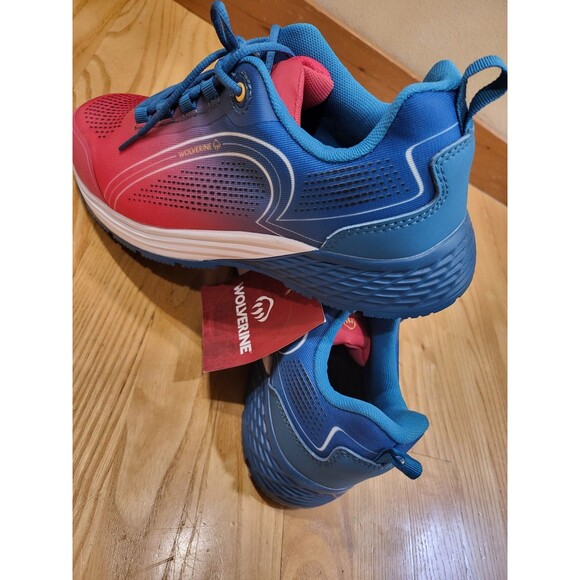 Wolverine Women Dash Compo Toe Waterpf Athletic Work Shoe Watermelon/Blue Sz 9 M - Picture 7 of 8